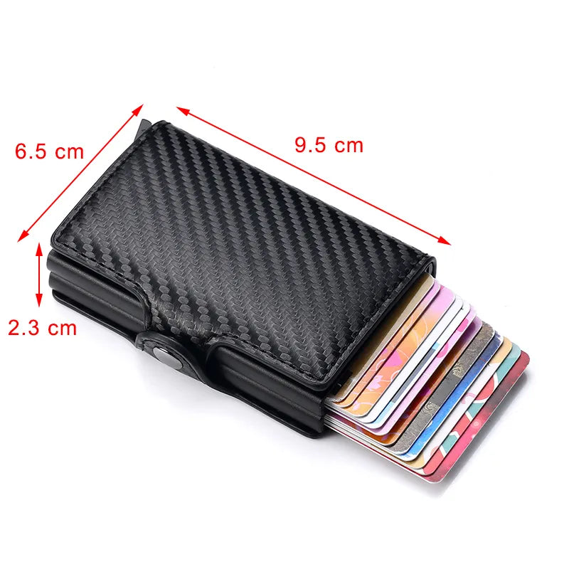 Carteira de Couro Masculina com Proteção RFID PolishedPurse