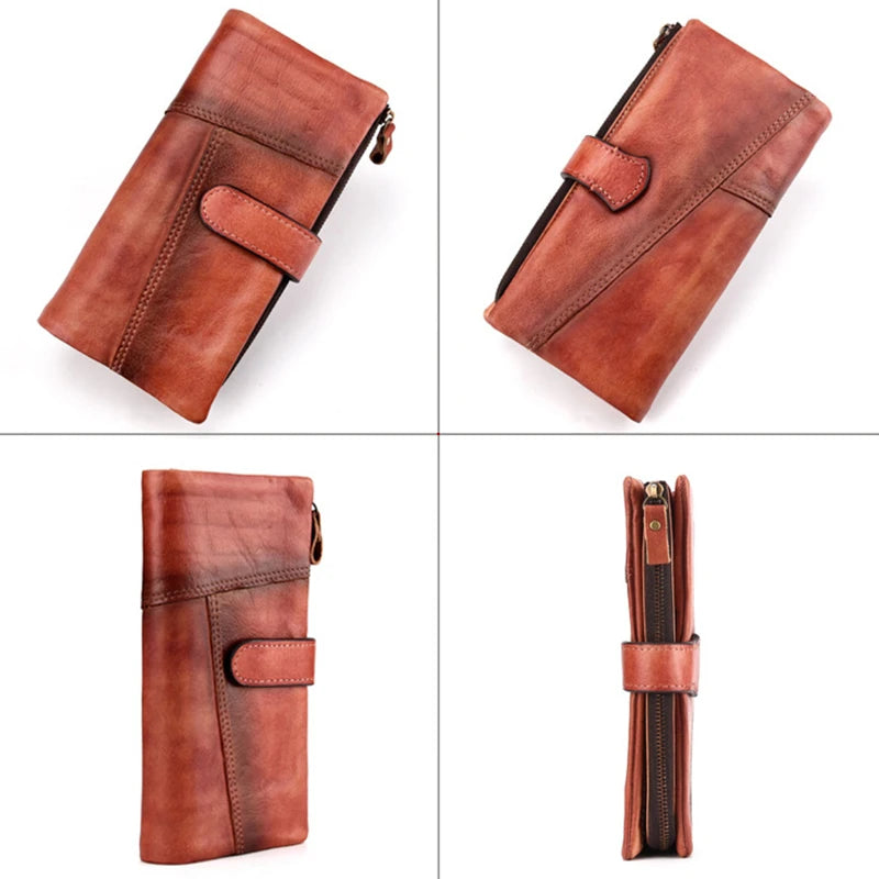 Carteira de Couro Longa Masculina LuxeHide