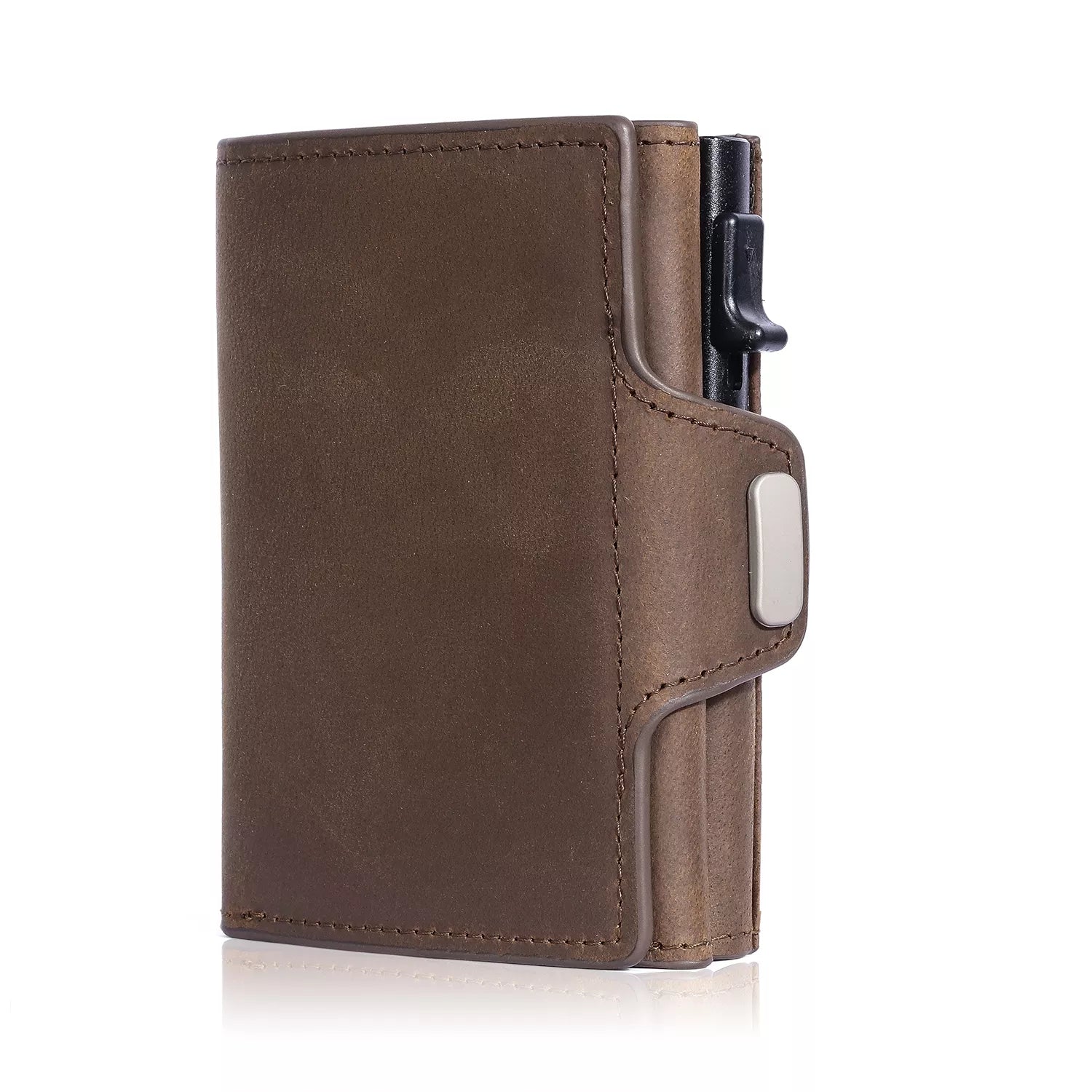 Carteira de Couro Masculina com Proteção RFID PinnacleLeather