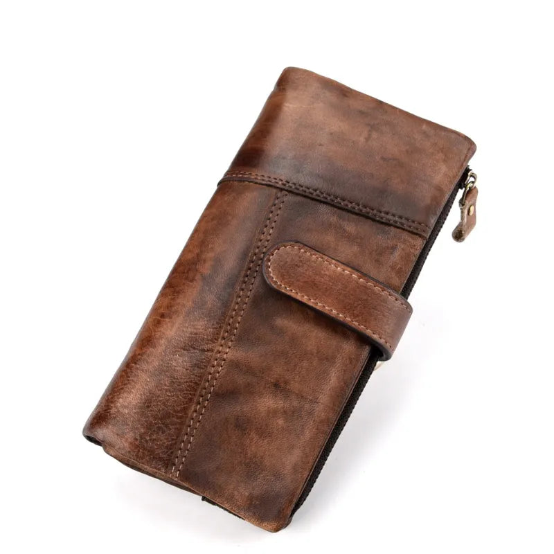 Carteira de Couro Longa Masculina LuxeHide