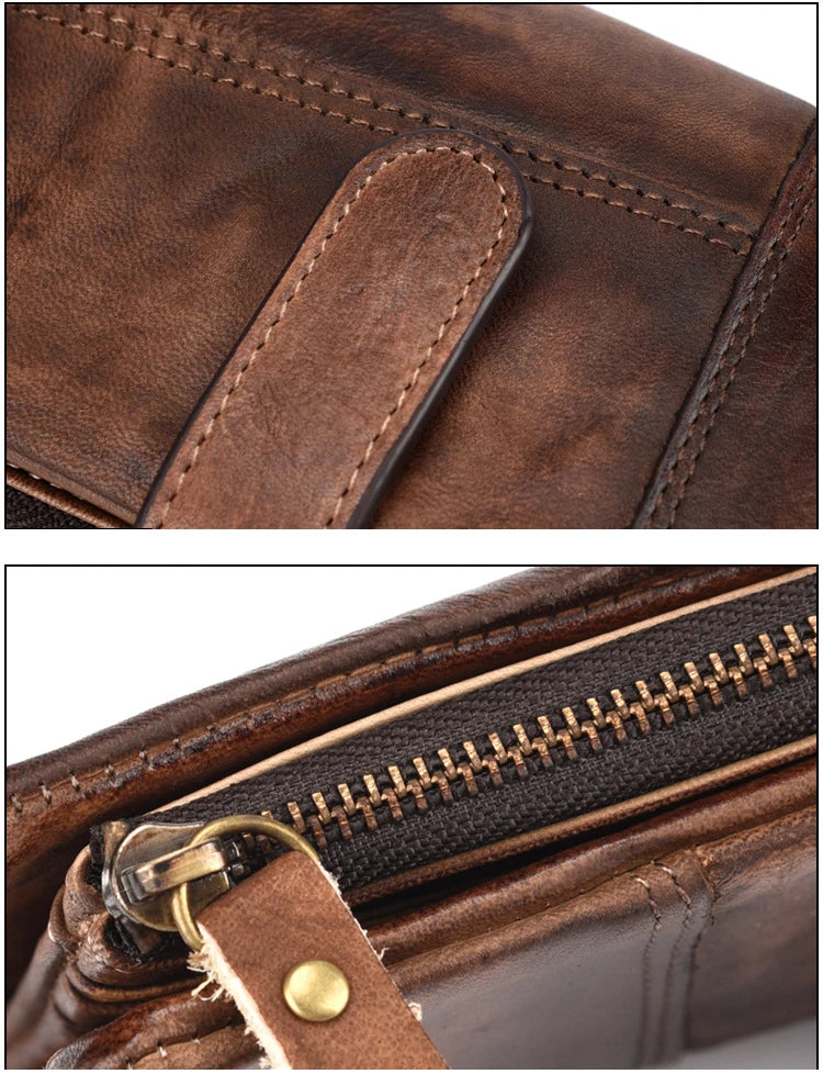 Carteira de Couro Longa Masculina LuxeHide